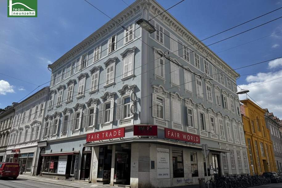 Arbeiten mit Atmosphäre: Altbaujuwel mit Mid-Century-Flair, Gewerbeobjekt-miete, 3.240,00,€, 8010 Graz(Stadt)