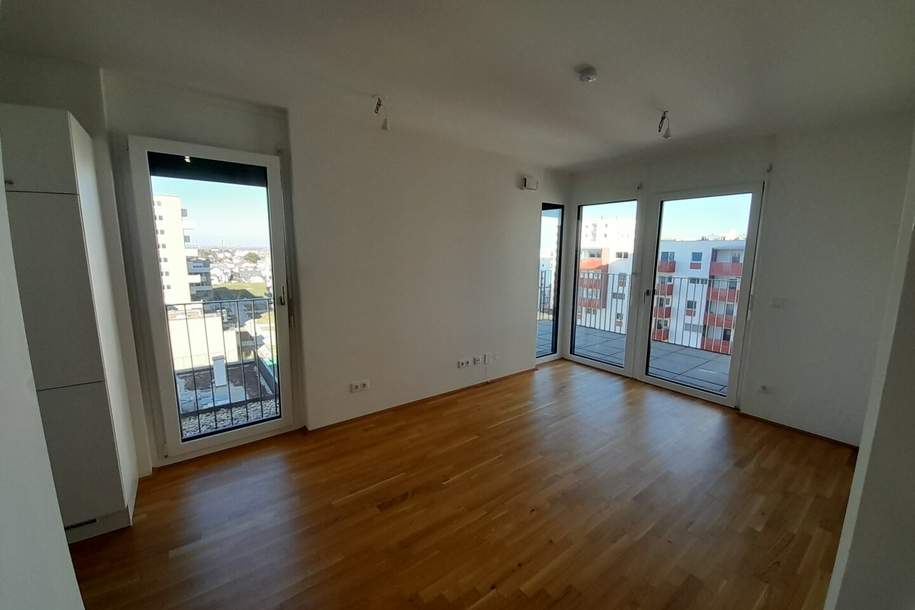 Top 2 Zimmer Wohnung mit Blick auf den Badeteich Hirschstetten, Wohnung-miete, 807,21,€, 1220 Wien 22., Donaustadt