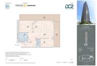 DC2 Signature Residence – Ecklage, Südausrichtung, Panorama Loggia mit ca. 40m2 über Wien & Donau