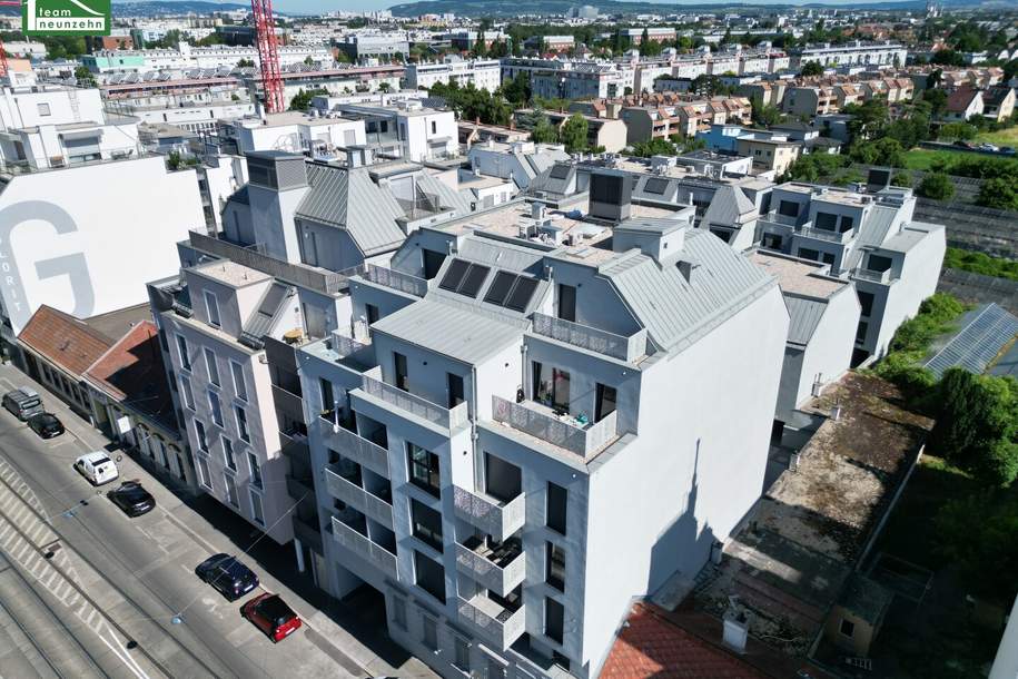 Moderne 2-Zimmer-Wohnung mit Terrasse auf Eigengrund – Erstbezug, Fußbodenheizung. - WOHNTRAUM, Wohnung-kauf, 408.221,€, 1220 Wien 22., Donaustadt