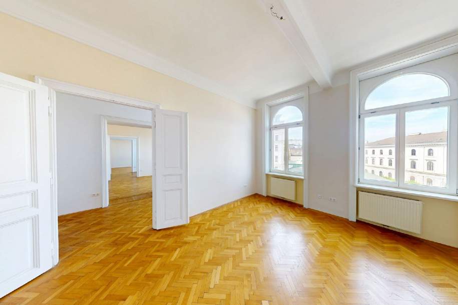 Großzügige 5 Zimmer Wohnung in schönem Altbau - nahe Stadtpark, Wohnung-kauf, 855.000,€, 1030 Wien 3., Landstraße