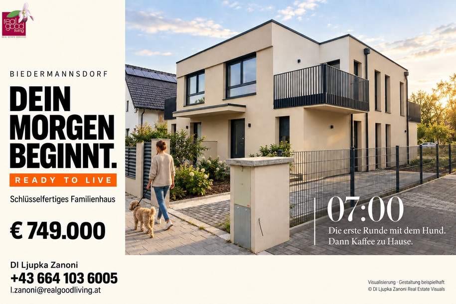 READY TO LIVE – Sensationeller Preis – noch diesen Herbst im eigenen Haus wohnen!, Haus-kauf, 749.000,€, 2362 Mödling