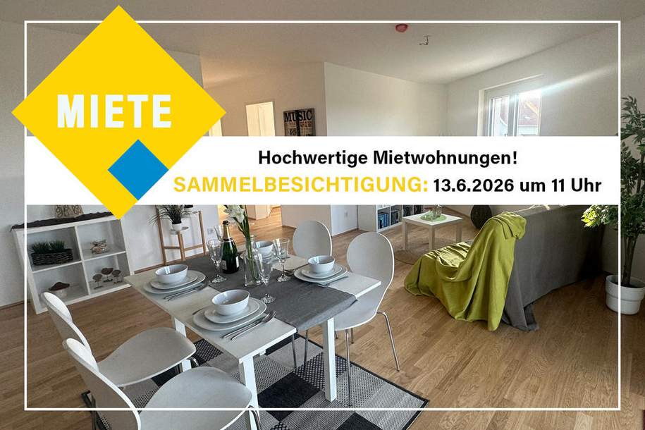 urbanes Wohnen im Grünen zum Mieten, Wohnung-miete, 927,83,€, 2326 Bruck an der Leitha