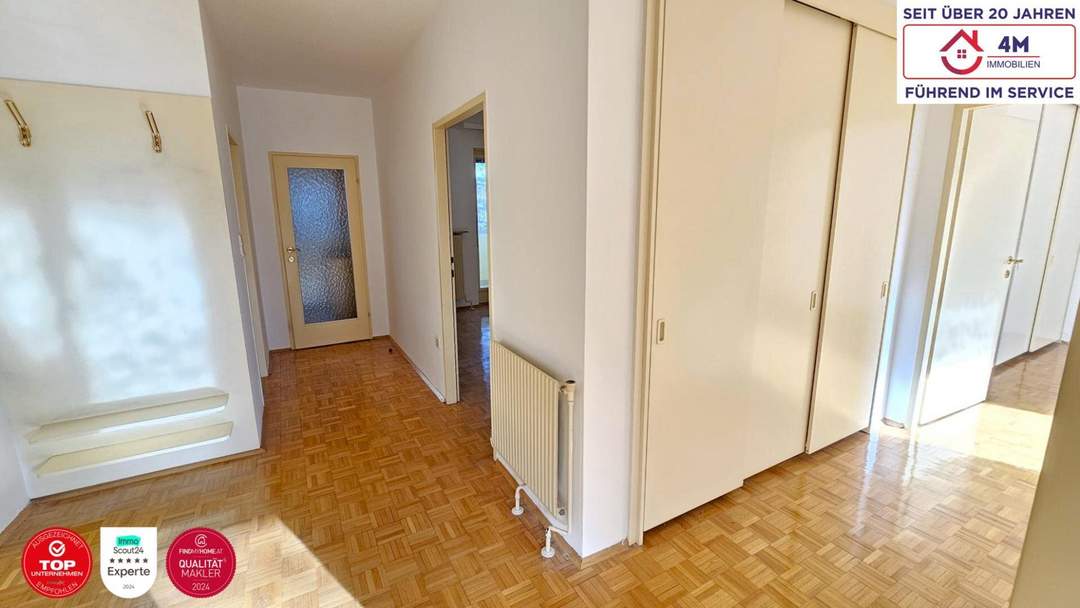 🚪 Alle Zimmer zentral begehbar – durchdachte 3-Zimmer-Wohnung mit Loggia