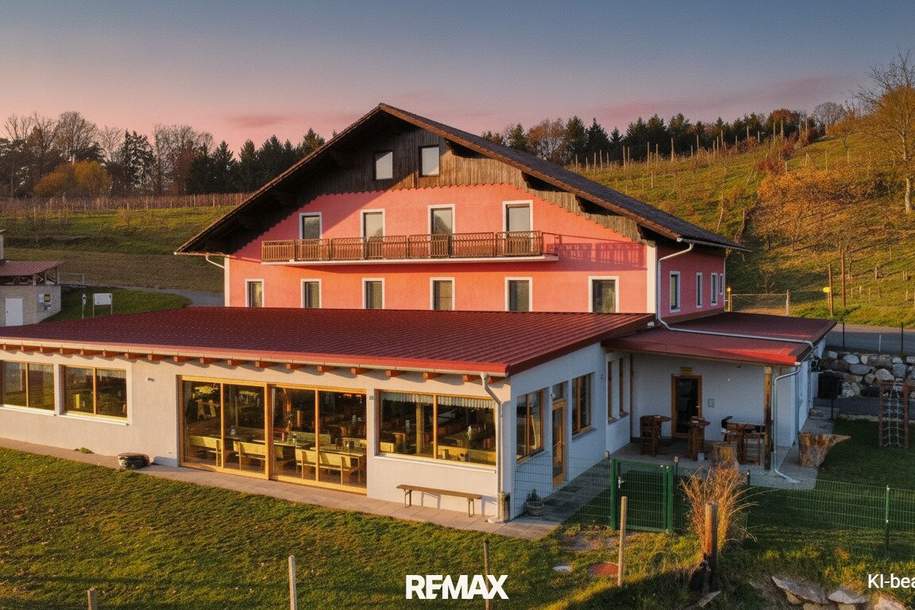 Großes Haus für Visionäre in Aussichtslage (Buschenschank, Weingärten), Gewerbeobjekt-kauf, 890.000,€, 8312 Südoststeiermark
