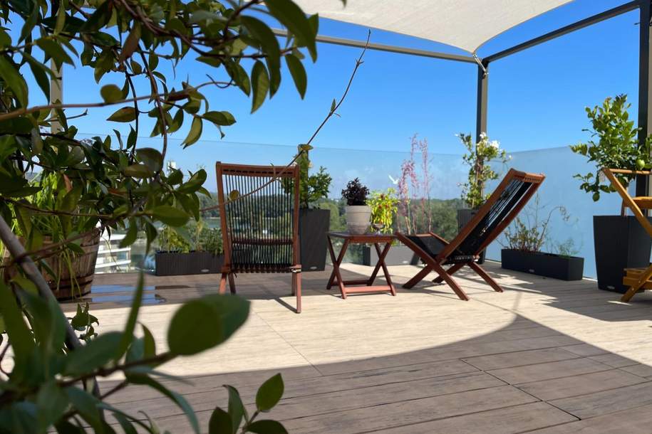 Time out am Wasser: Schwimmen. Radfahren. Laufen,.. ca.107 m2 mit Rooftop 31 m2 und Terrasse ca. 10m2, Wohnung-kauf, 550.000,€, 1190 Wien 19., Döbling