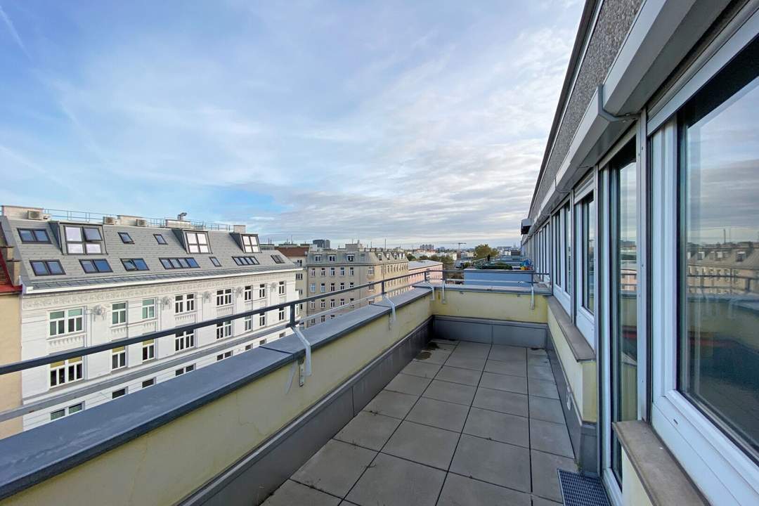 3-Zimmer mit Balkon und Fernblick im obersten Liftstock in Heiligenstadt