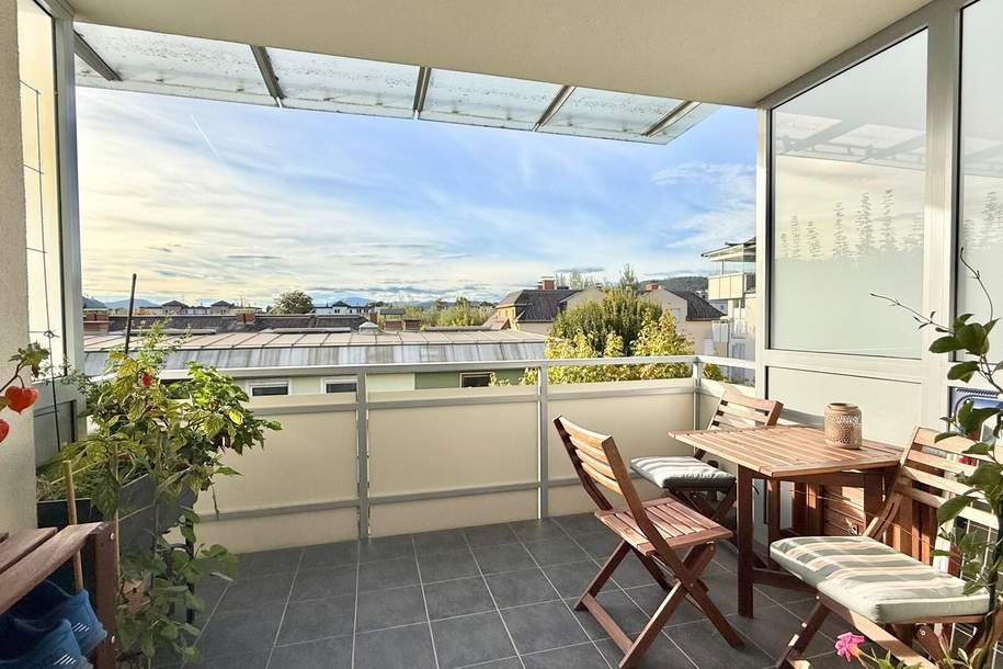 Waidmannsdorf - 3-Zimmer-Wohnung mit Westloggia und Tiefgaragenstellplatz in Top Lage, Wohnung-miete, 1.150,00,€, 9020 Klagenfurt(Stadt)