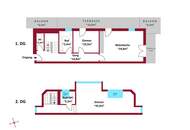 Oberes Mühlwasser und U2 Nähe: klimatisierte Dachgeschoss-Maisonette mit Rundum-Terrassen und Gemeinschaftsgarten – Klimaanlage I Tiefgaragenplatz I Fußbodenheizung &amp; -kühlung I Individuelle Gestaltung möglich!