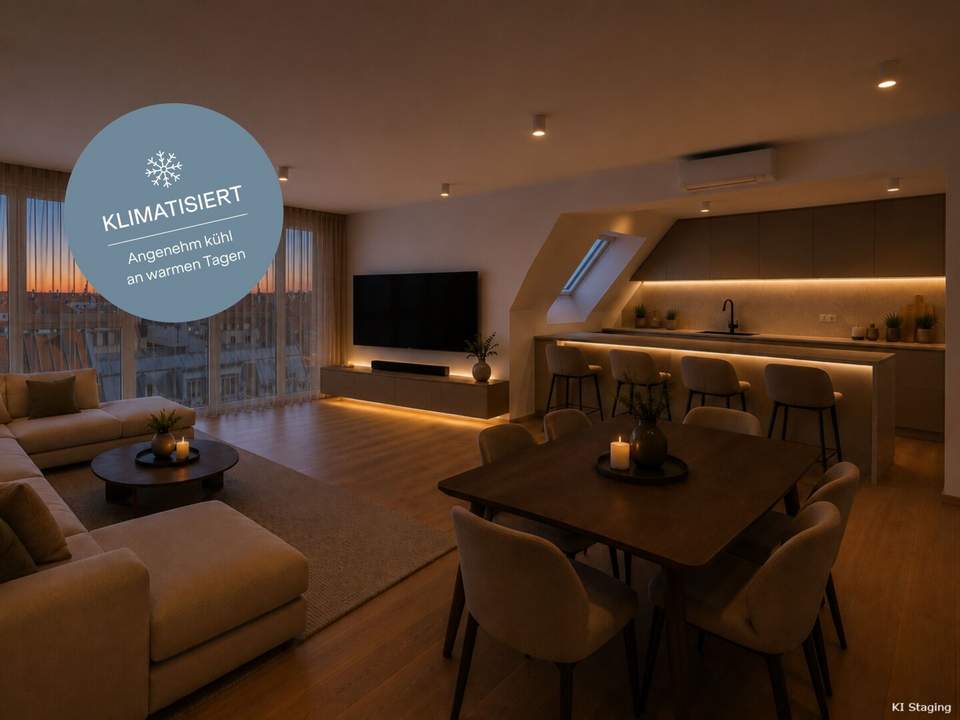 Lichtdurchflutete Duplex-Terrassenwohnung mit hervorragender Anbindung >> U4 / U6| sofort beziehbar