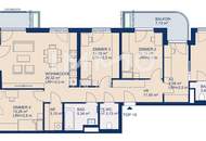 Geräumige Familienwohnung (provisionsfrei) in Top-Neubauprojekt (Erstbezug) beim Rosenhügel