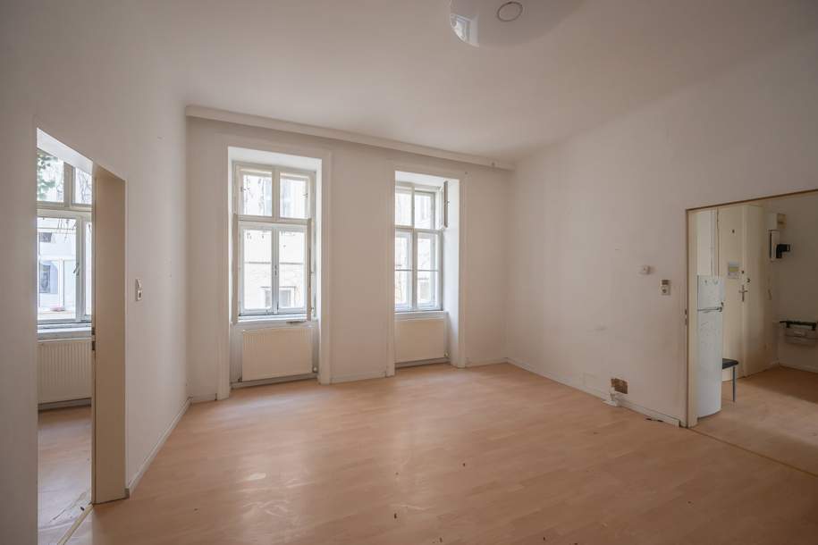 ++Airbnb erlaubt++ sanierungsbedürftige 2-Zimmer-Wohnung in sehr guter Lage - Airbnb/Kurzzeitvermietung Zustimmung aller Eigentümer vorhanden, Wohnung-kauf, 169.000,€, 1200 Wien 20., Brigittenau