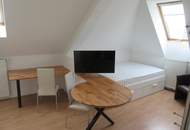 NÄHE U1 – DACHESCHOSS – GARCONNIERE KOMPLETT NEU MÖBLIERT