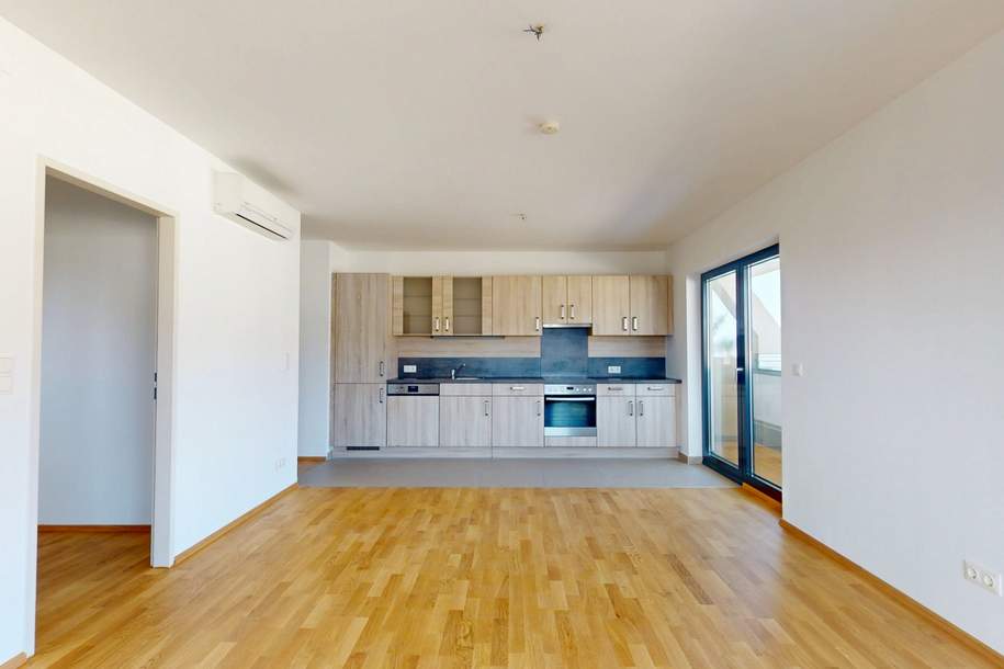 Modernes Wohnen - Weitblick im DG mit Loggia nahe Millennium City, Wohnung-kauf, 334.000,€, 1200 Wien 20., Brigittenau