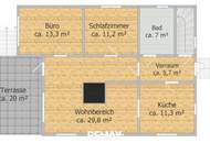 Rarität! Holzblockhaus auf Eigengrund in der Steinbrunner Seesiedlung