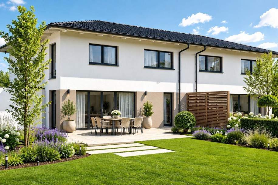MODERNE DOPPELHÄUSER (ab 109 m² bis 140 m²) in bevorzugter SIEDLUNGSLAGE - MUSTERHAUS VORHANDEN, Haus-kauf, 418.870,€, 4614 Wels-Land