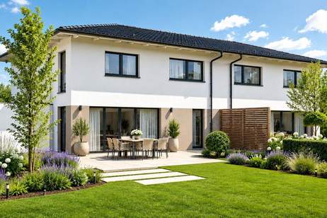 BAUSTART FIXIERT - MODERNE DOPPELHÄUSER (ab 109 m² bis 140 m²) in bevorzugter SIEDLUNGSLAGE - MUSTERHAUS VORHANDEN, Haus-kauf, 418.870,€, 4614 Wels-Land