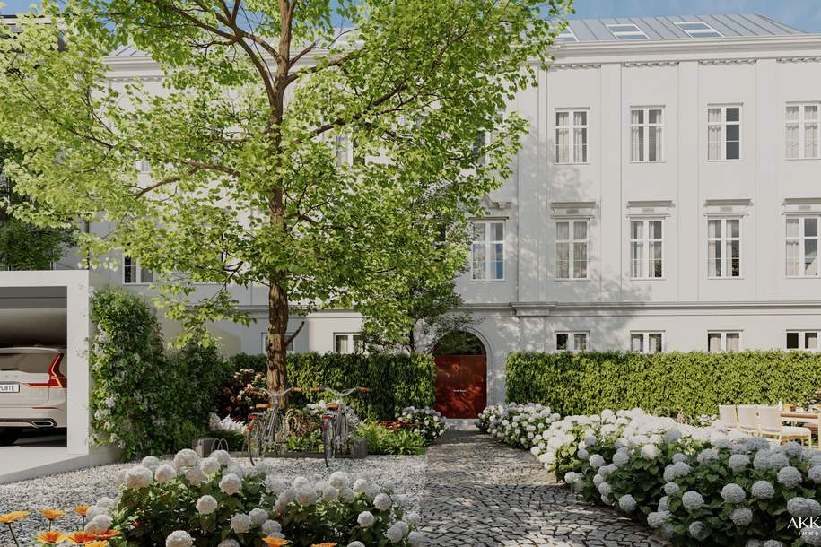 Kleinod mit Stadtgarten | Großzügige Altbauwohnung mit Balkon und 3,4 m Raumhöhe, Wohnung-kauf, 447.000,€, 1110 Wien 11., Simmering