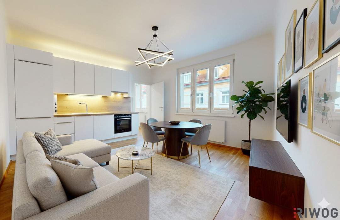 ERSTBEZUG nach Sanierung I Komfortable 3 Zimmer Wohnung I Inkl. Tischler-Küche mit Siemens Geräten