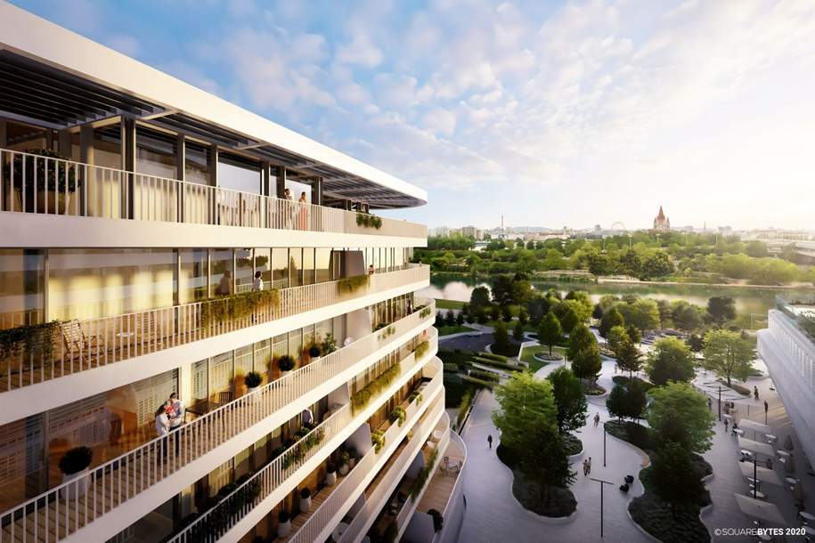 DANUBEVIEW - Exklusives Wohnen am Wasser, Wohnung-miete, 1220 Wien 22., Donaustadt