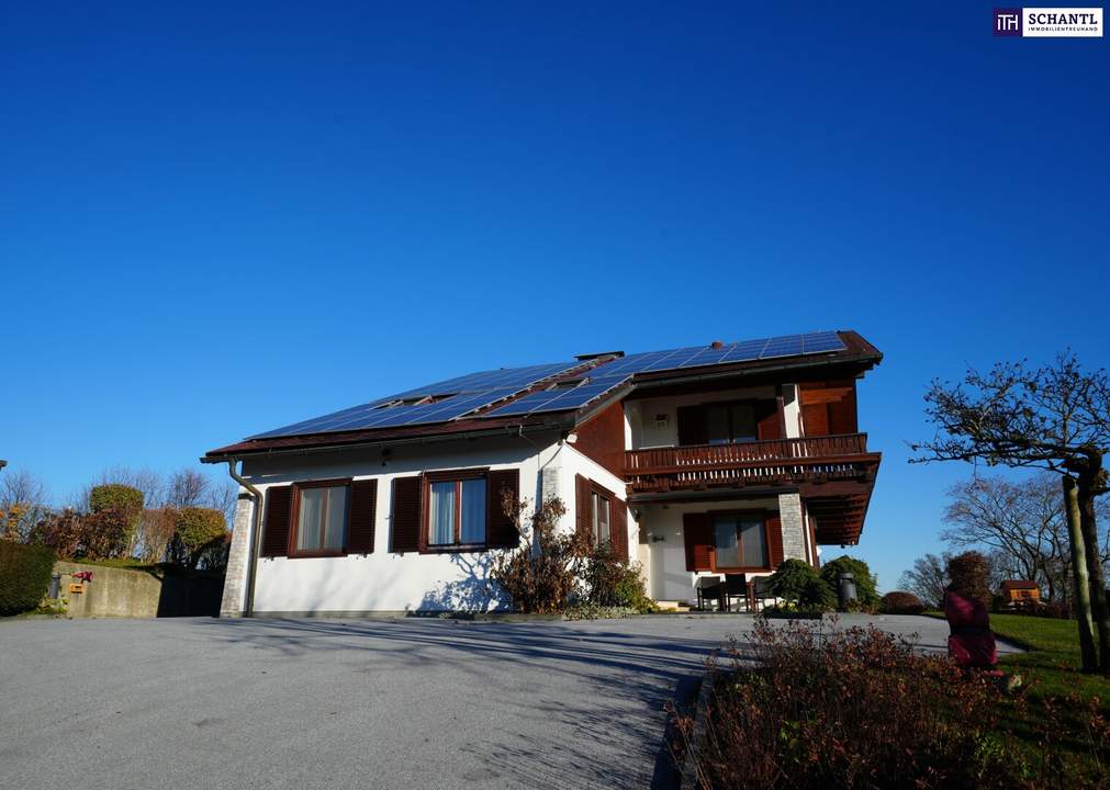 UMGEBEN VON RUHE MIT BLICK ÜBER LASSNITZHÖHE! Ihr neues Zuhause mit Wellnessbereich, Pool, Sauna und traumhafter Aussicht!