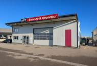 Moderne und voll ausgestattete Kfz-Werkstatt mit Verkaufsfläche in Toplage an der B137 zu mieten