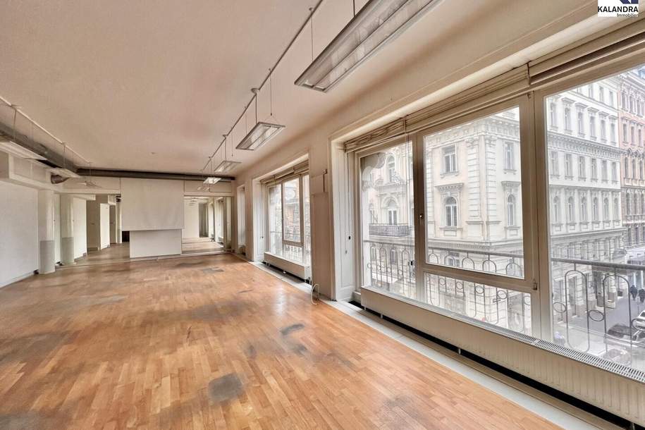 360° TOUR // REPRÄSENTATIVES ALTBAUBÜRO nahe ALBERTINA, Gewerbeobjekt-miete, 10.443,95,€, 1010 Wien 1., Innere Stadt