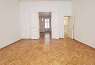 INNENSTADTLAGE, Spiegelgasse, 95 m2 Altbau mit Balkon, 2 Zimmer, Komplettküche, Wannenbad, Parketten, 4. Liftstock, Am-Graben-Nähe