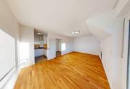 Helle Dachgeschosswohnung mit sonniger 7 m² Westterrasse und Garagenplatz in absoluter Ruhelage