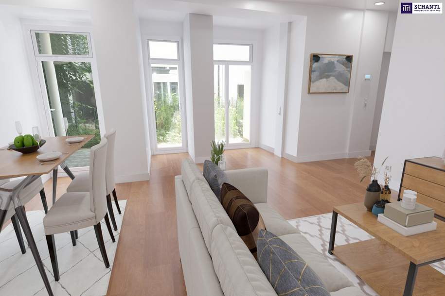 Wohnen mit Stil & Ruhe – Exklusive 3-Zimmer-Gartenwohnung im sanierten Altbau - Ihr neues Zuhause in urbaner Ruhelage, Wohnung-kauf, 399.000,€, 1160 Wien 16., Ottakring