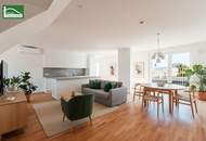 Exklusive Erstbezugs-Wohnung mit 55 m² Wohnküche und großer Hof-Terrasse! Küche und Top Ausstattung inkludiert!