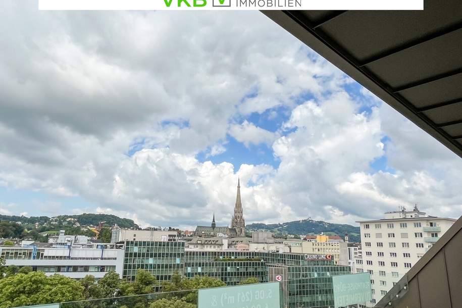 Exklusiv: Klimatisiertes Penthouse-Büro mit Dachterrasse, Gewerbeobjekt-miete, 7.054,70,€, 4020 Linz(Stadt)