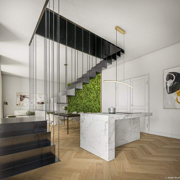 MAISON 29 - Garten-Maisonette mit gigantischer Wohnküche (ca. 46 qm) und Raumhöhen über 3,30 m!