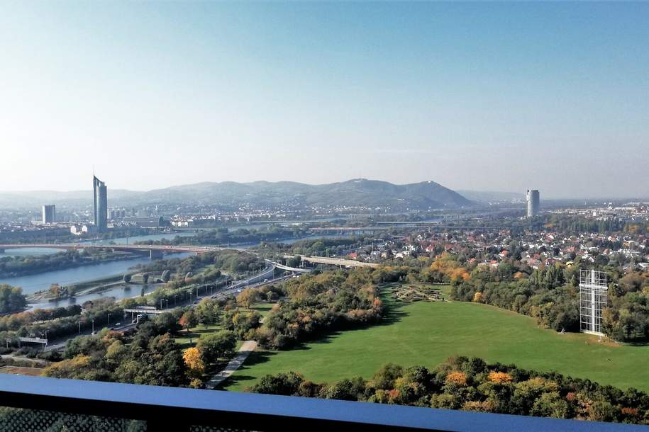 All-inclusive spacious studio apartment on a higher floor for short-term rent beginning from February 2026!, Wohnung-miete, 1.190,00,€, 1220 Wien 22., Donaustadt