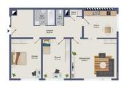 Helle 3-Zimmer-Wohnung mit ca. 92,27 m² Wohnfläche in Top Lage-ideal geeignet für Pärchen!