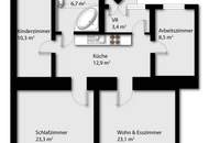 Heller &amp; kernsanierte Altbauwohnung mit Lift | 4 Zimmer | sehr gute Lage | Top Grundriss |