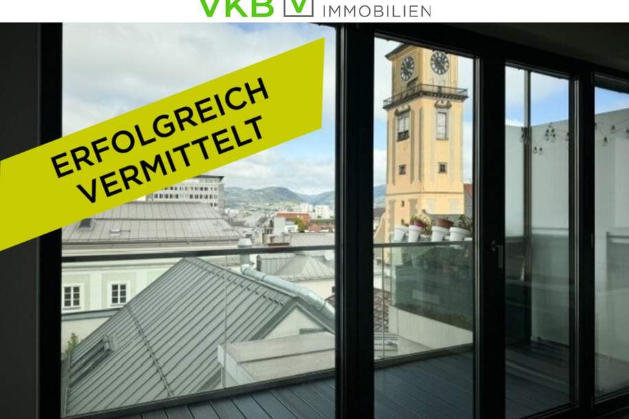 Modernes Wohnen auf zwei Ebenen: Stilvolle Wohnung mit Loggia und Dom-Panorama, Wohnung-miete, 1.196,74,€, 4020 Linz(Stadt)