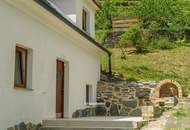 Wachauromantik: Landhaus mit terrassenförmigem Grundstück – Donaublick vom oberen Grundstücksbereich