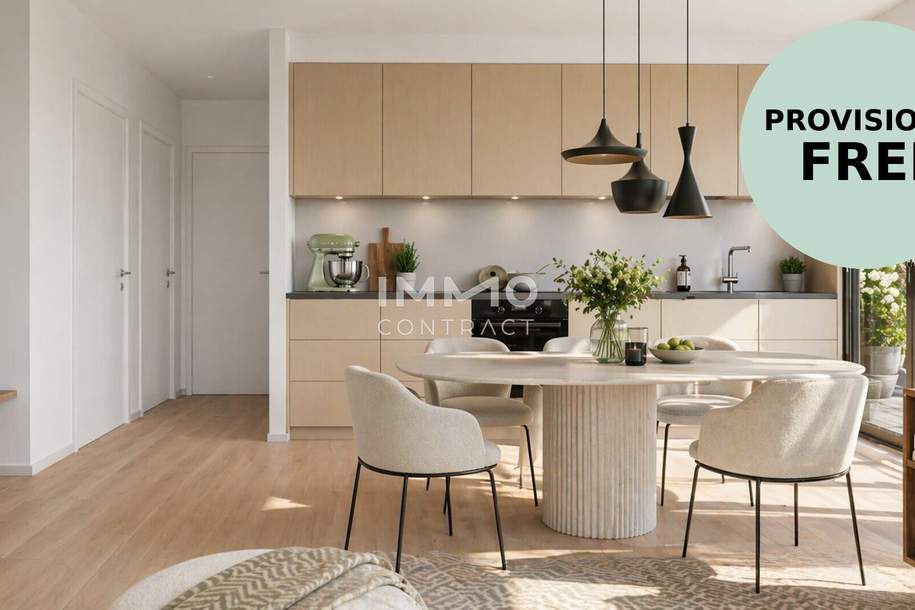 Gemütliche Zweizimmer-Wohnung (Neubau-Erstbezug) mit Abendsonne - PROVISIONSFREI, Wohnung-kauf, 268.770,€, 1230 Wien 23., Liesing