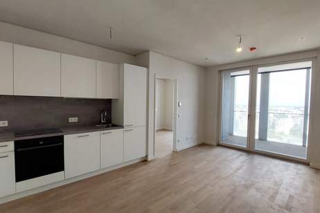 Erstbezug – TOWER HOMES im V22 mit Rooftop Pool & Sauna bei U1 Kagran, Wohnung-miete, 735,00,€, 1220 Wien 22., Donaustadt