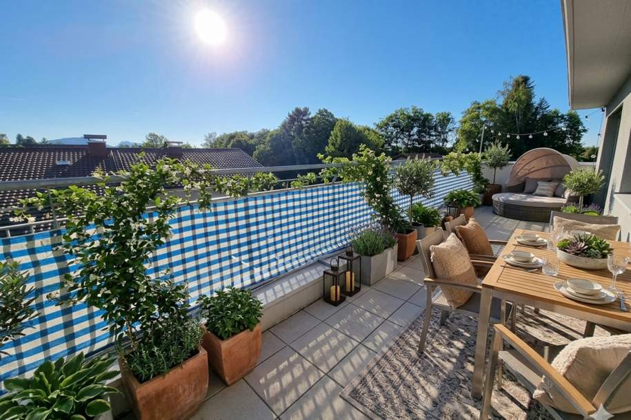 Moderne Dachgeschoßwohnung mit großer Sonnenterrasse &amp; Fernblick, Wohnung-miete, 1.050,00,€, 5302 Salzburg-Umgebung