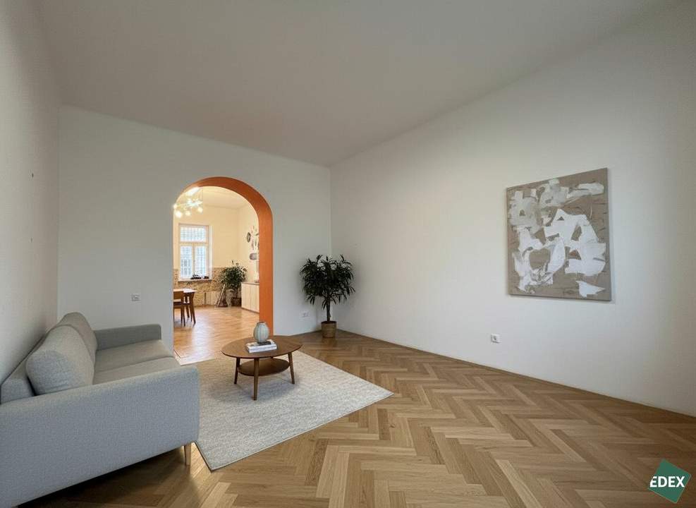 mit Renovierungspotenzial 3-Zimmer EG Wohnung - ca. 400m entfernt von U2 Taborstraße