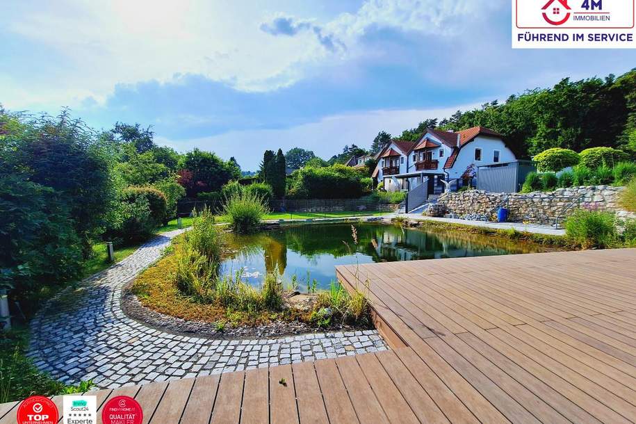 🏡Erfüllen Sie sich einen Traum mit oder ohne Haus - ☀️Wunderschönes voll aufgeschlossenes Baugrundstück mit Naturteich und Badesteg, Grund und Boden-kauf, 535.000,€, 2371 Mödling