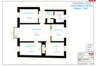 Großzügige 3,5-Zimmer-Wohnung (89,13 m²) mit einem kleinen Balkon in 4030 Linz/Ebelsberg! Ab 01.September 2026!