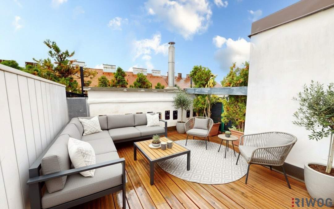 HELLE DACHTERRASSENWOHNUNG in der Odoakergasse