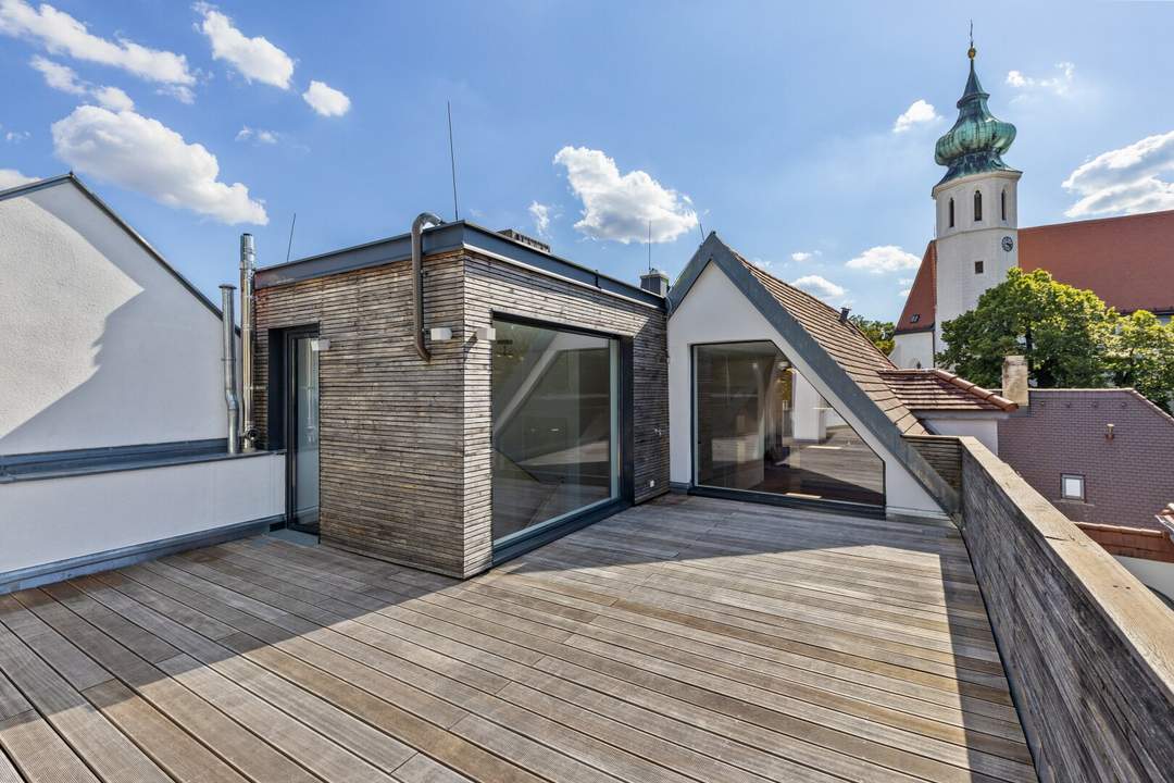 Architekten Juwel mit großer Terrasse im historischen Zentrum von Grinzing