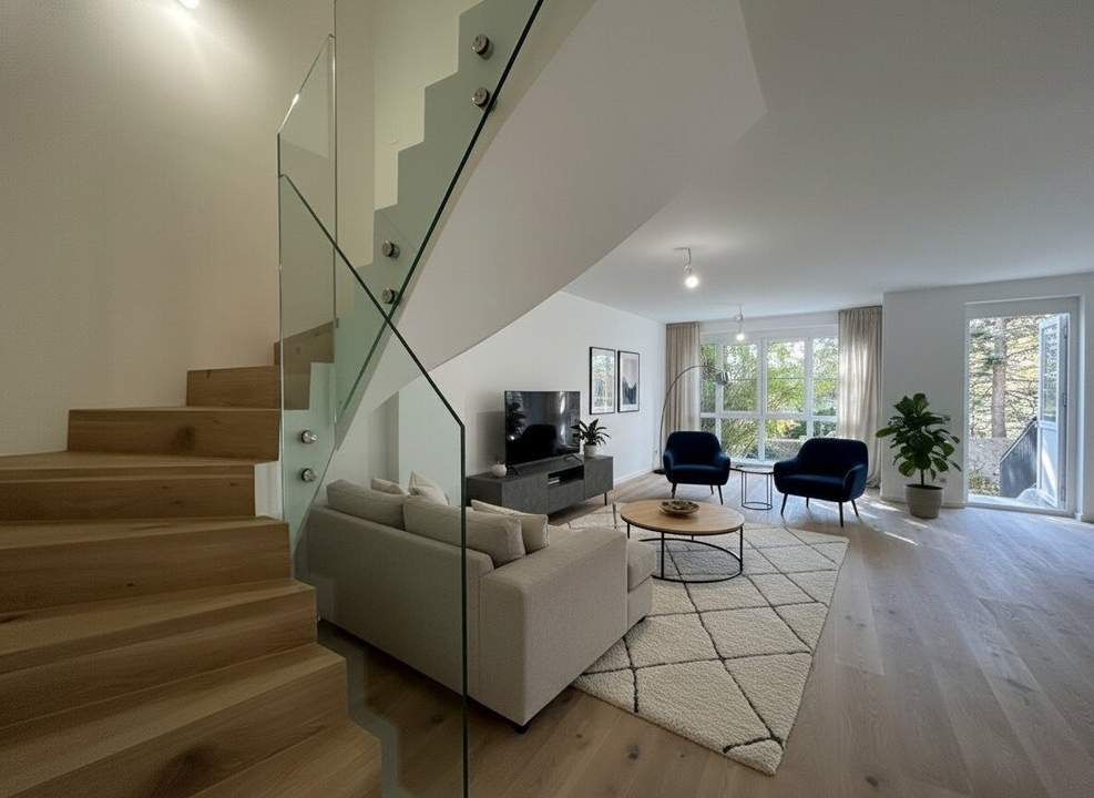 ⭐ 1190! Luxuriöses 6-Zimmer Eigentum mit Hauscharakter, schönem Garten und Tiefgaragenplatz! ERSTBEZUG NACH SANIERUNG!