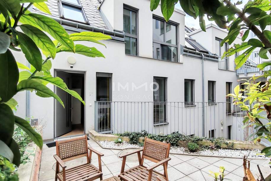 Exklusives Stadthaus mit Doppelhauscharakter – Wohnen &amp; Arbeiten auf 239 m² und 99 m² Terrassen in Hinterhoflage, Wohnung-kauf, 1.390.000,€, 1100 Wien 10., Favoriten