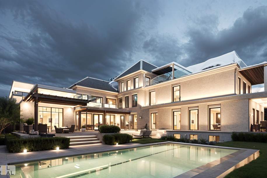 „Grand Suite“ – Wo Luxus auf Wohnträume trifft – mit eigenem Outdoorpool! Villa "Elida 9"- Luxus in Donau-Nobellage auf 2 Ebenen!, Haus-kauf, 7.494.790,€, 1220 Wien 22., Donaustadt