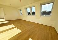 AUGARTEN-NÄHE, ERSTBEZUG, klimatisiertes 52 m2 Dachgeschoss, 2 Zimmer, Komplettküche, Duschbad, Parketten, Brigittenauer Lände